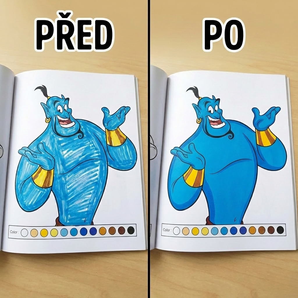 Akrylové fixy - před a po